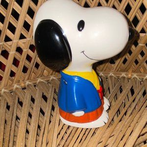 Vintage Peanuts Snoopy Blue Kimono Bank mint condition
